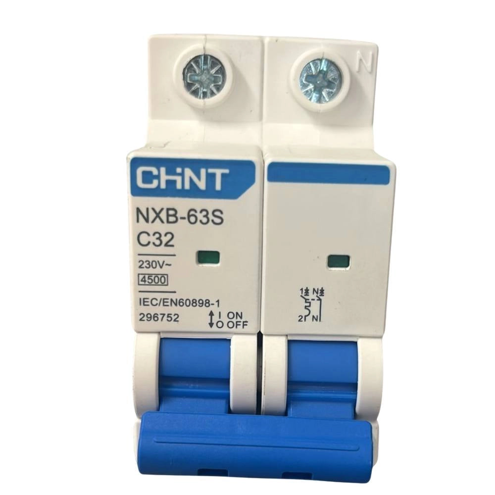 Chint 296752 interruttore magnetotermico serie nxb-63s c32 1p+n 4,5ka