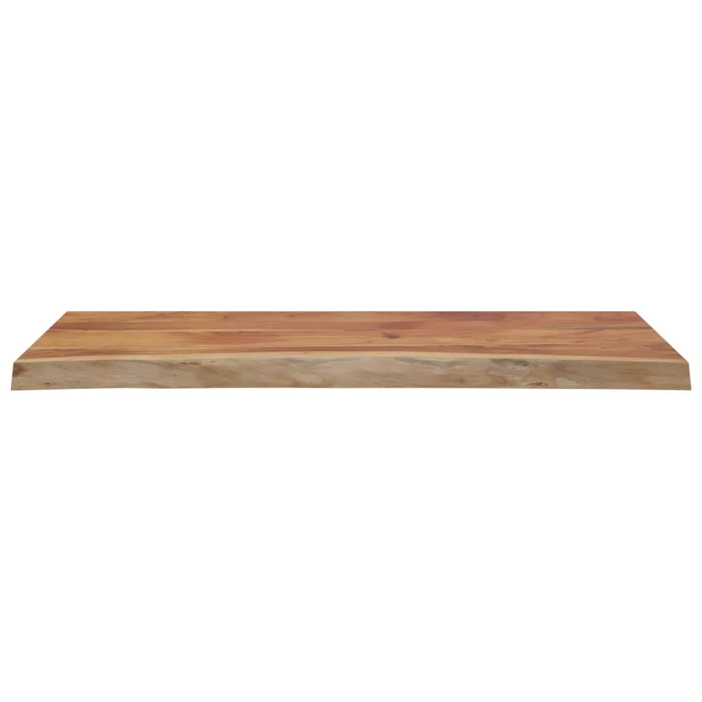 Piano Tavolo 100x40x3,8 cm Rettangolare Legno Acacia Bordi Vivi