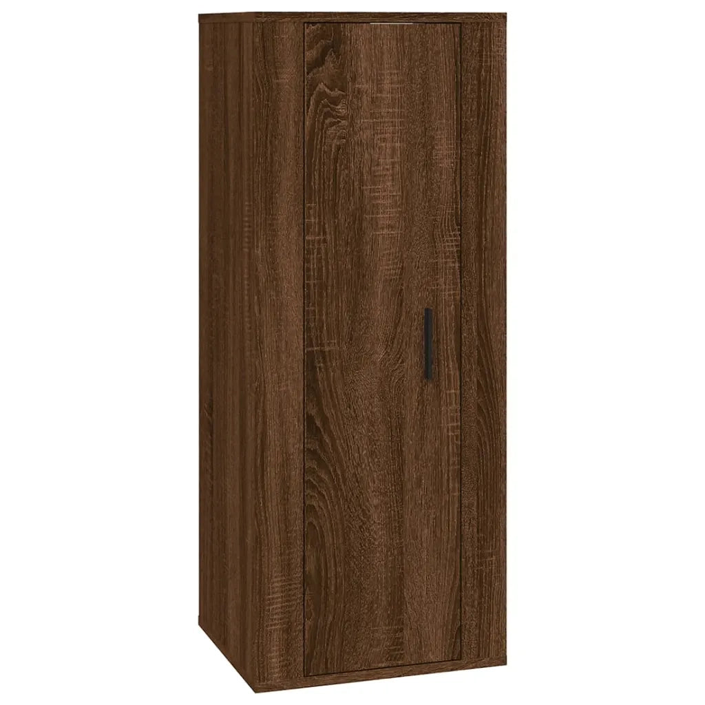 Set Mobili Porta TV 2 pz Rovere Marrone in Legno Multistrato 3188725