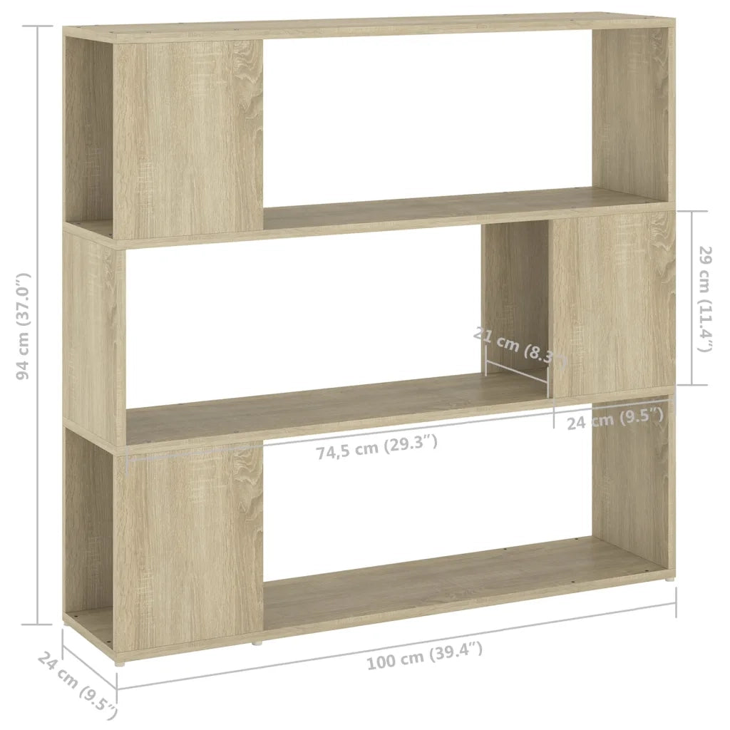 Libreria/Divisorio Rovere Sonoma 100x24x94 cm 809182