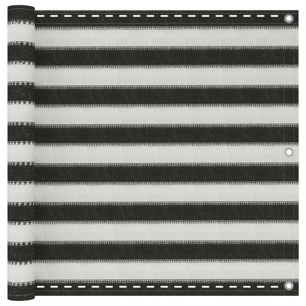 Schermo per balcone in HDPE 90 x 300 cm antracite e bianco 02_0010338