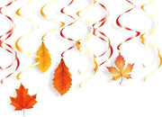 Decorazioni di spirale in PVC artificiali - 24 pezzi - Decorazioni per l'autunno - Decorazioni per il Ringraziamento - Materiale duraturo - Decorazioni per l'autunno