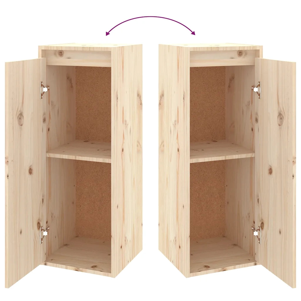 Mobili Porta TV 2 pz in Legno Massello di Pino 3100154