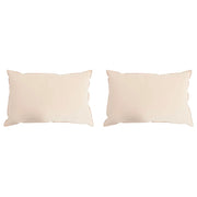Cuscino 2 pcs Beige 60 x 70 cm Fibra di Kapok 42042056