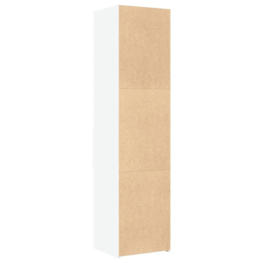 Buffet credenza cassettiera mobiletto mobile contenitore organizer cucina soggiorno salotto alto 45 x 42,5 x 185 cm legno ingegnerizzato bianco 02_0032456