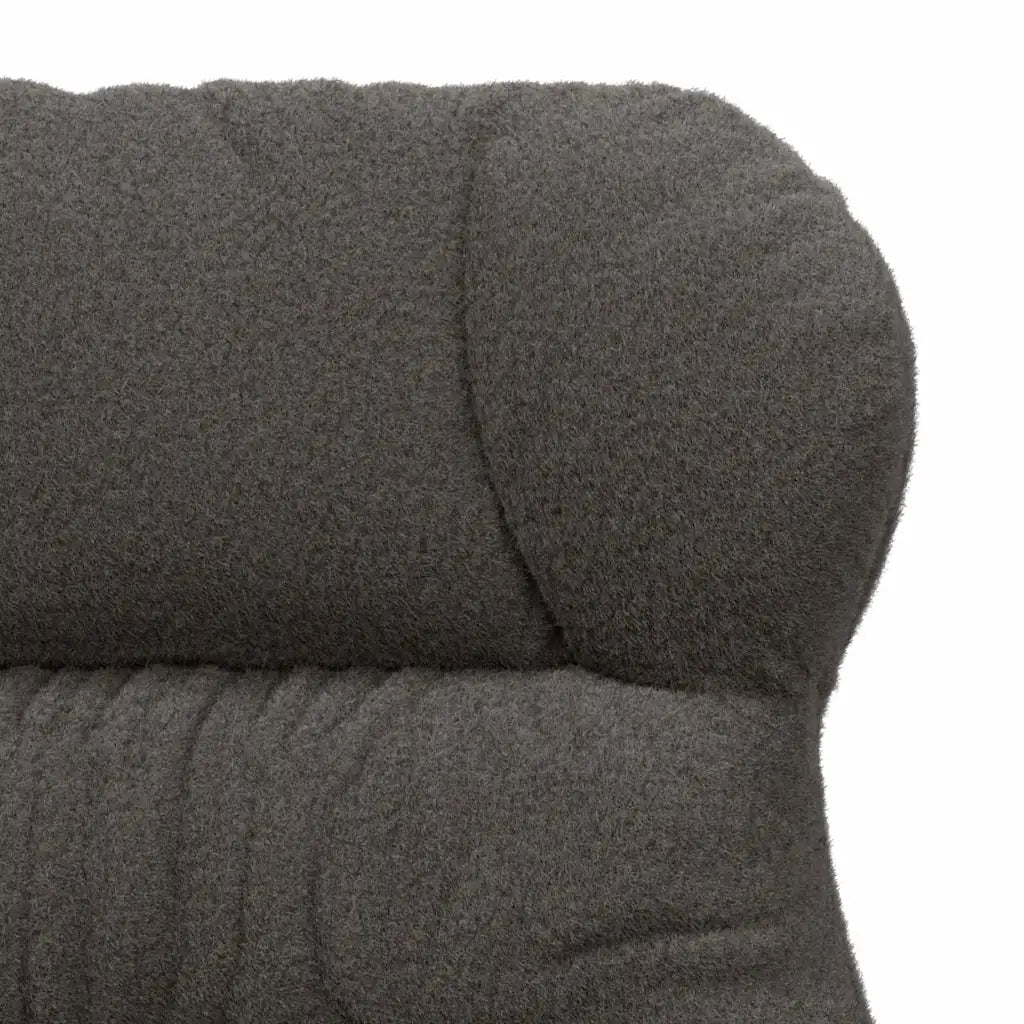 Poltrona | Sedia Relax Grigio scuro 69 x 74 x 93 cm Tessuto Sherpa