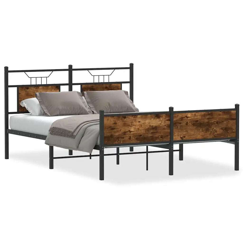 Giroletto senza Materasso Rovere Fumo 150x200 cm in Truciolato