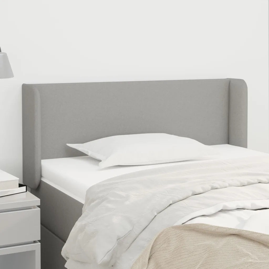 Testiera ad Orecchio Grigio Chiaro 83x16x78/88 cm in Tessuto 3118462