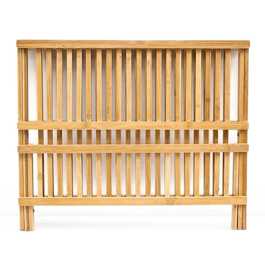 Resistente scolapiatti in legno di bambù a 2 livelli 4313013