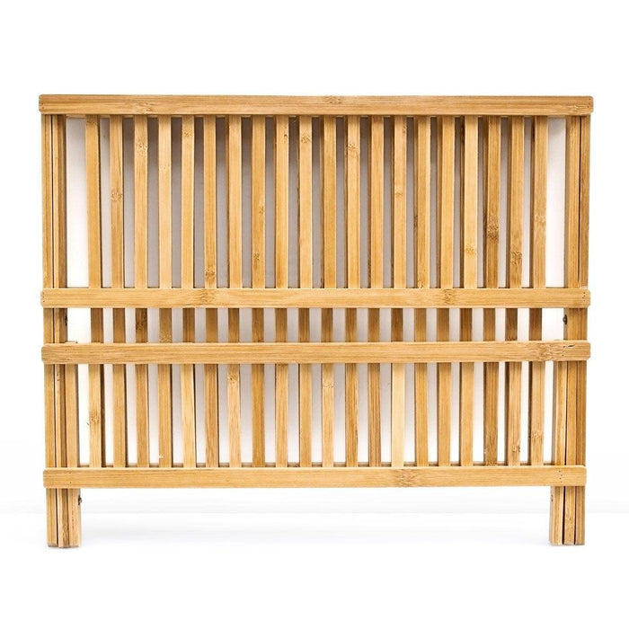 Resistente scolapiatti in legno di bambù a 2 livelli 4313013