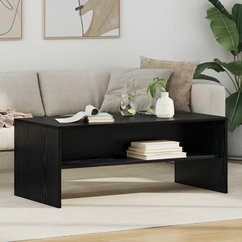 Tavolino da salotto Rovere Nero 100 x 50 x 40 cm