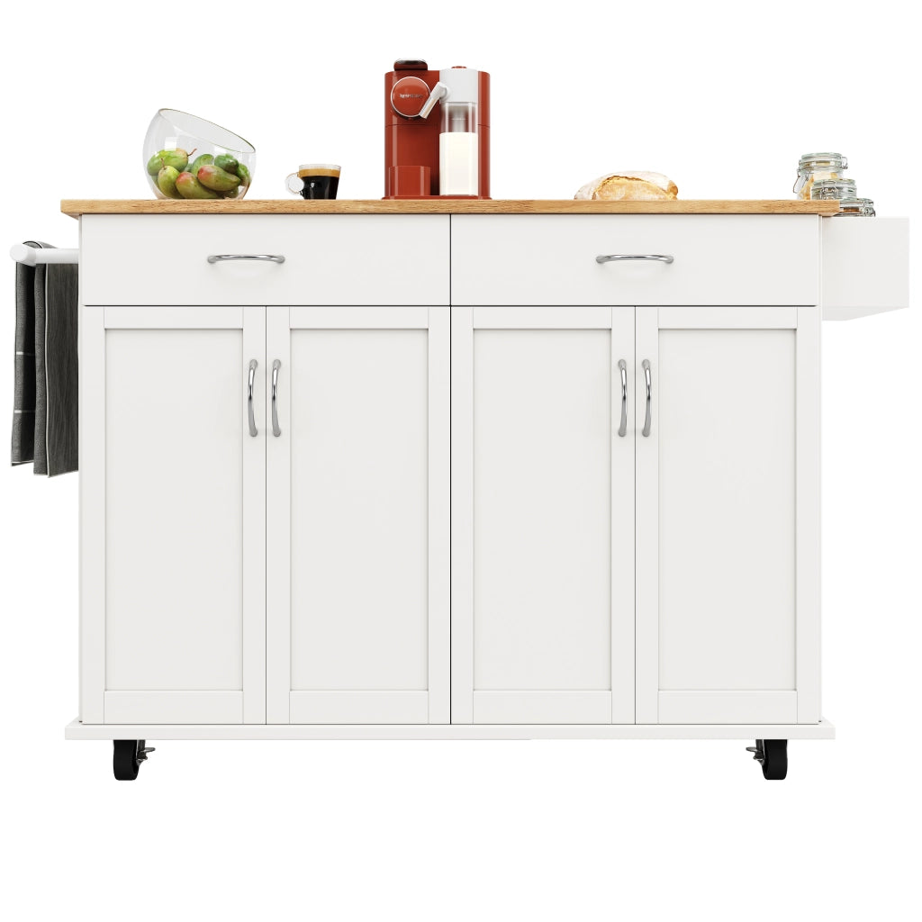 Isola Cucina Multifunzionale ¨C MINIMAL ¨C Bianco, Legno, 106x50x90.5cm