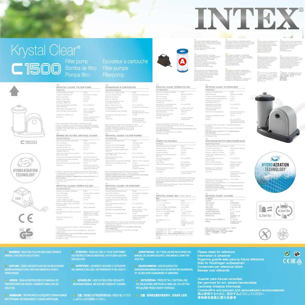 INTEX Pompa Filtrante a Cartuccia  5678 L/ora 28636GS 91497