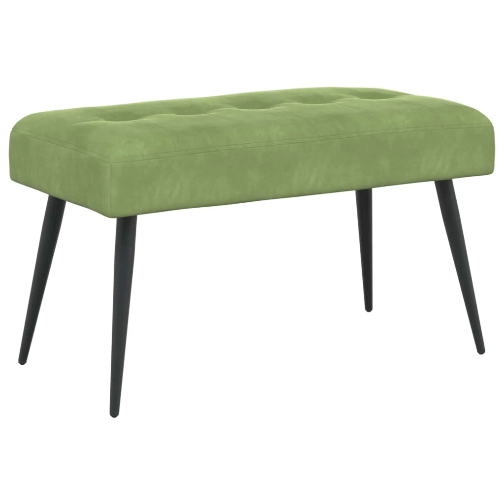 Panchina con bottoni imbottiti Verde chiaro 80 x 40 x 46 cm 42038518