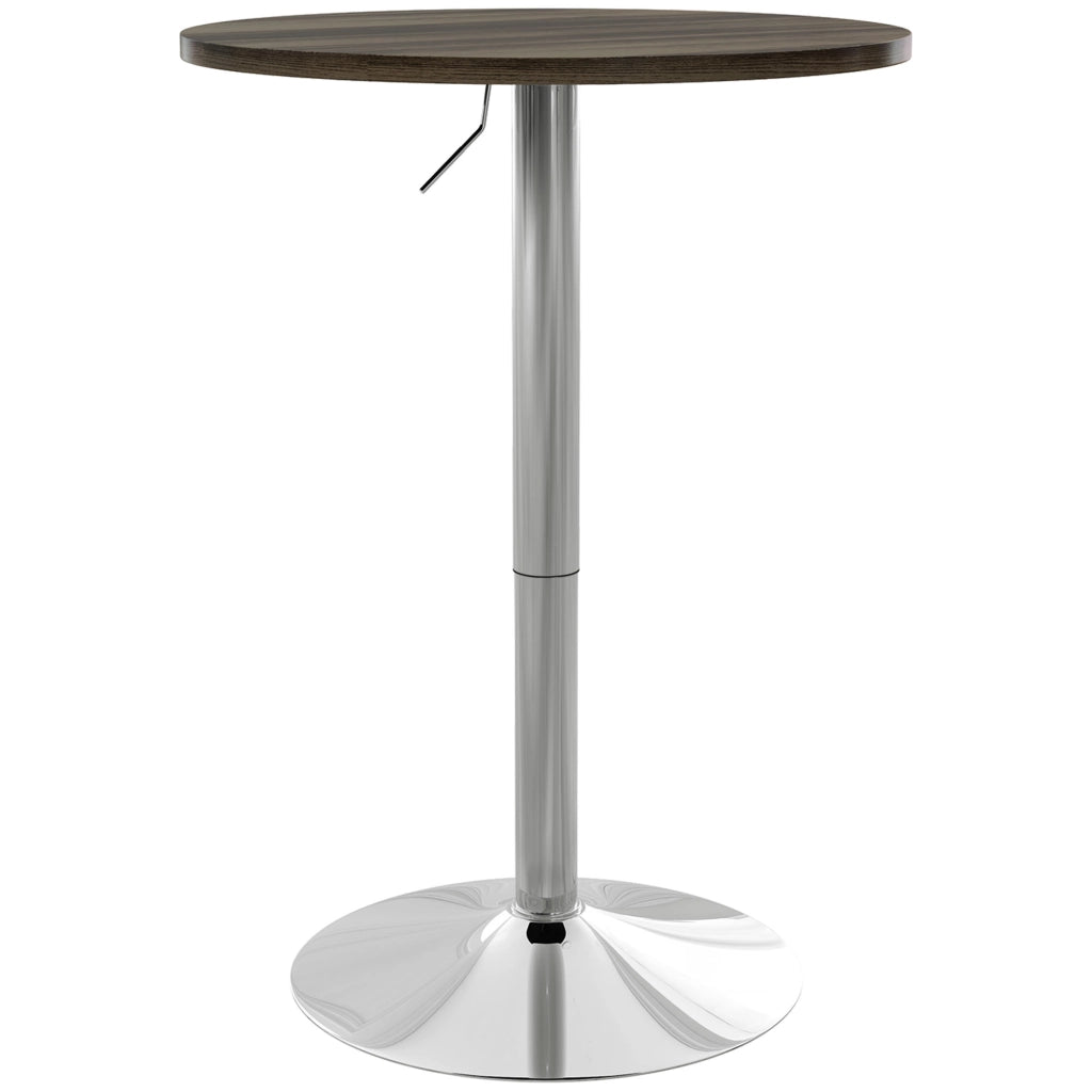Tavolo da pranzo rotondo allungabile per 2 persone ¨C zephmum ¨C legno noce 60x60x91 cm