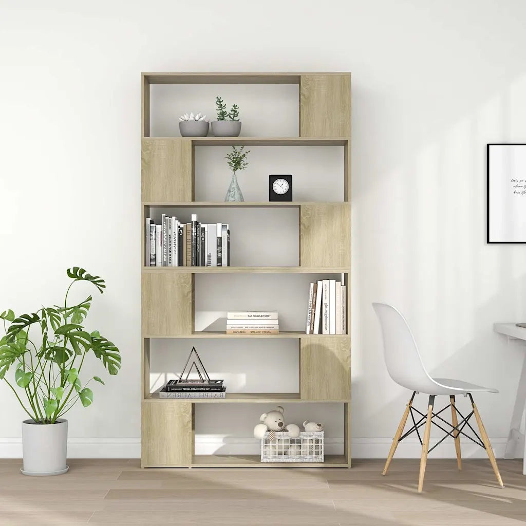 Libreria/Divisorio Rovere Sonoma 100x24x188 cm cod mxl 8236