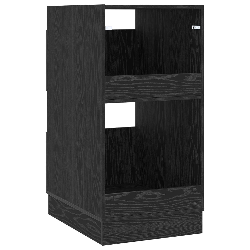Mobile da lavanderia con porta Rovere Nero 50 x 68 x 102 cm 3422801