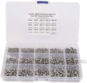 Kit di viti autoalimentanti M2 M3 M4 corrosione resistente - capociocco in acciaio inossidabile - 500 pezzi - per uso DIY e macchine