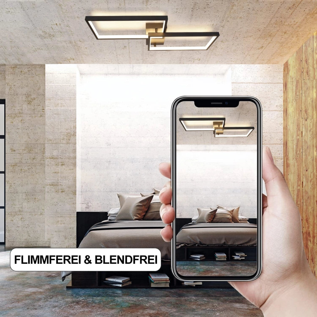 ZMH Lampada da soffitto LED moderna telecomando illuminazione regolabile per interni