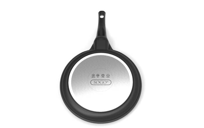 Padella per crepes antiaderente, alluminio forgiato 24cm, rivestimento QuanTanium 3 strati, induzione - SOGO