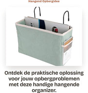 Organizzatore per ripostigli - Cassettino da appendere - Per letto a castello - Riposo verticale - Verde - 28 x 10 x 19 cm - Contenitore di ripostiglio