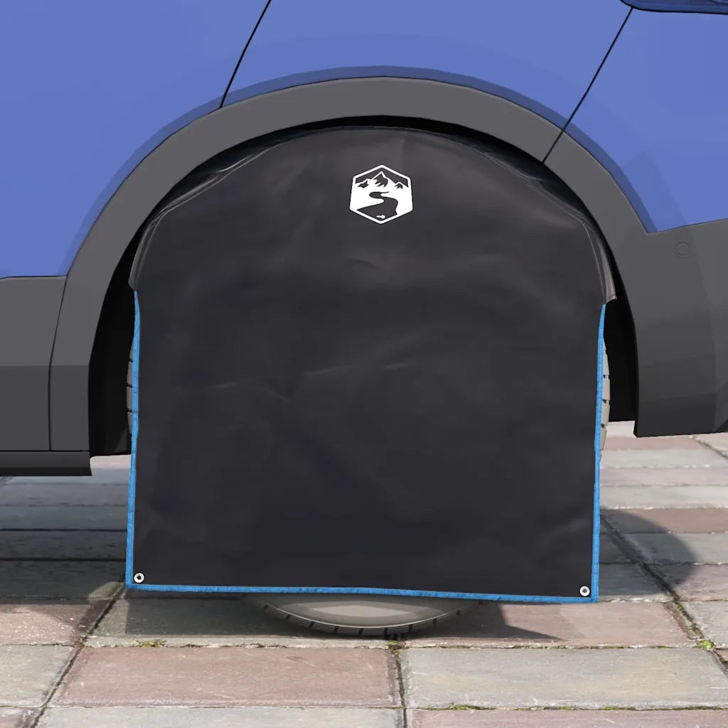 Copricerchio Nero e Blu 108 x 76 cm Oxford CFW4110516