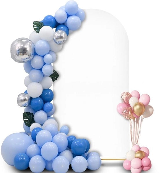 Tela di fondale 1 x 2 m - Doppia faccia - Spandex - Decorazione per matrimoni/feste - Baby shower - Facile da installare - Tela di fondale