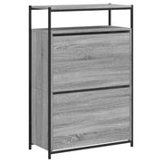 Scarpiera mobile contenitore per scarpe mobile per ingresso/corridoio/soggiorno design Sonoma 75 x 34 x 112 cm legno ingegnerizzato grigio 02_0022094