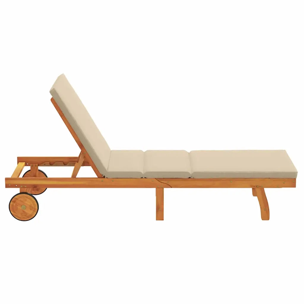 Lettino da Lettino sole | Sdraio da giardino | Lettino da sole Marrone 199 x 63 x 85 cm