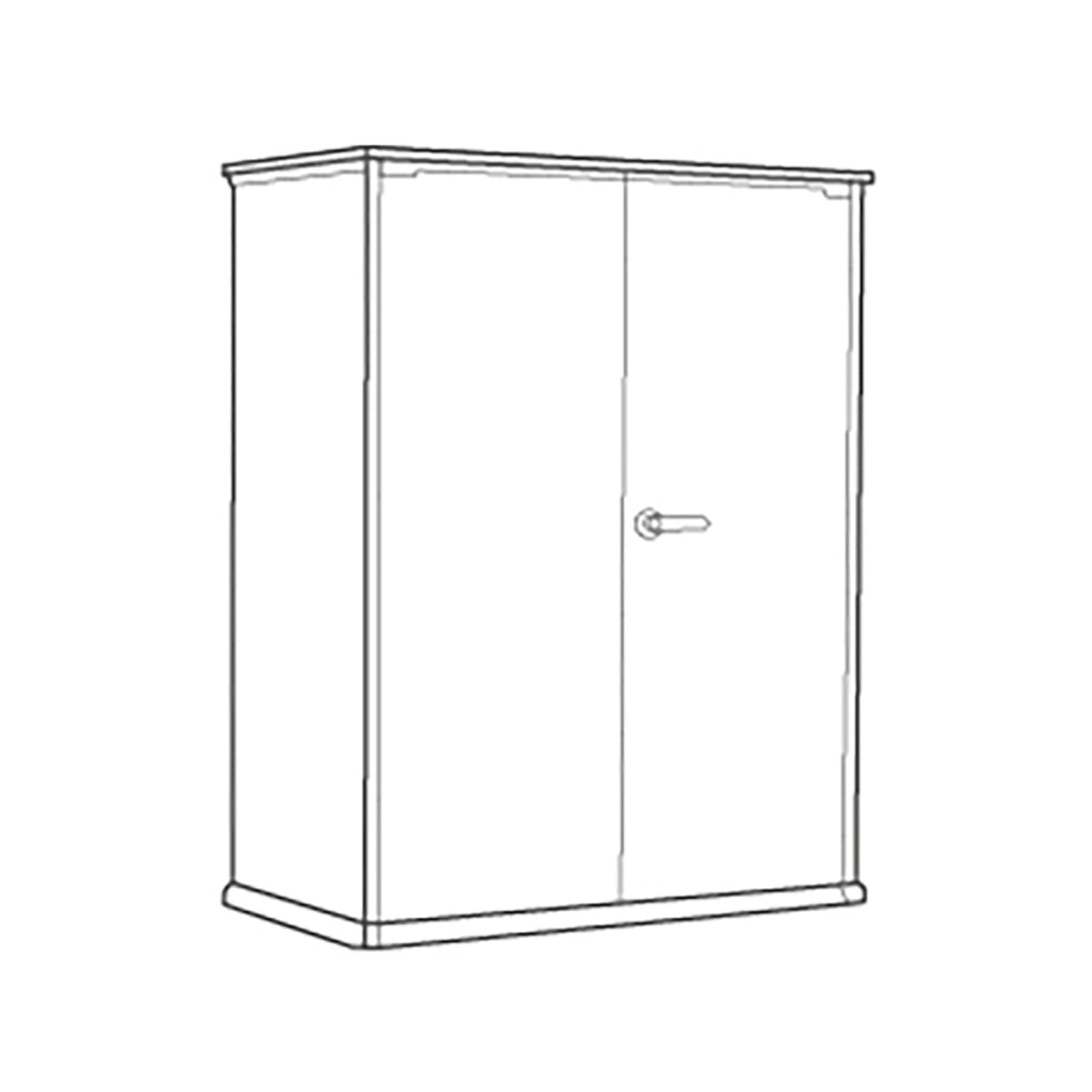 Armadio da Esterno Keter Cortina Alto 140x73,6x170,4 cm in Evothech+ Grigio