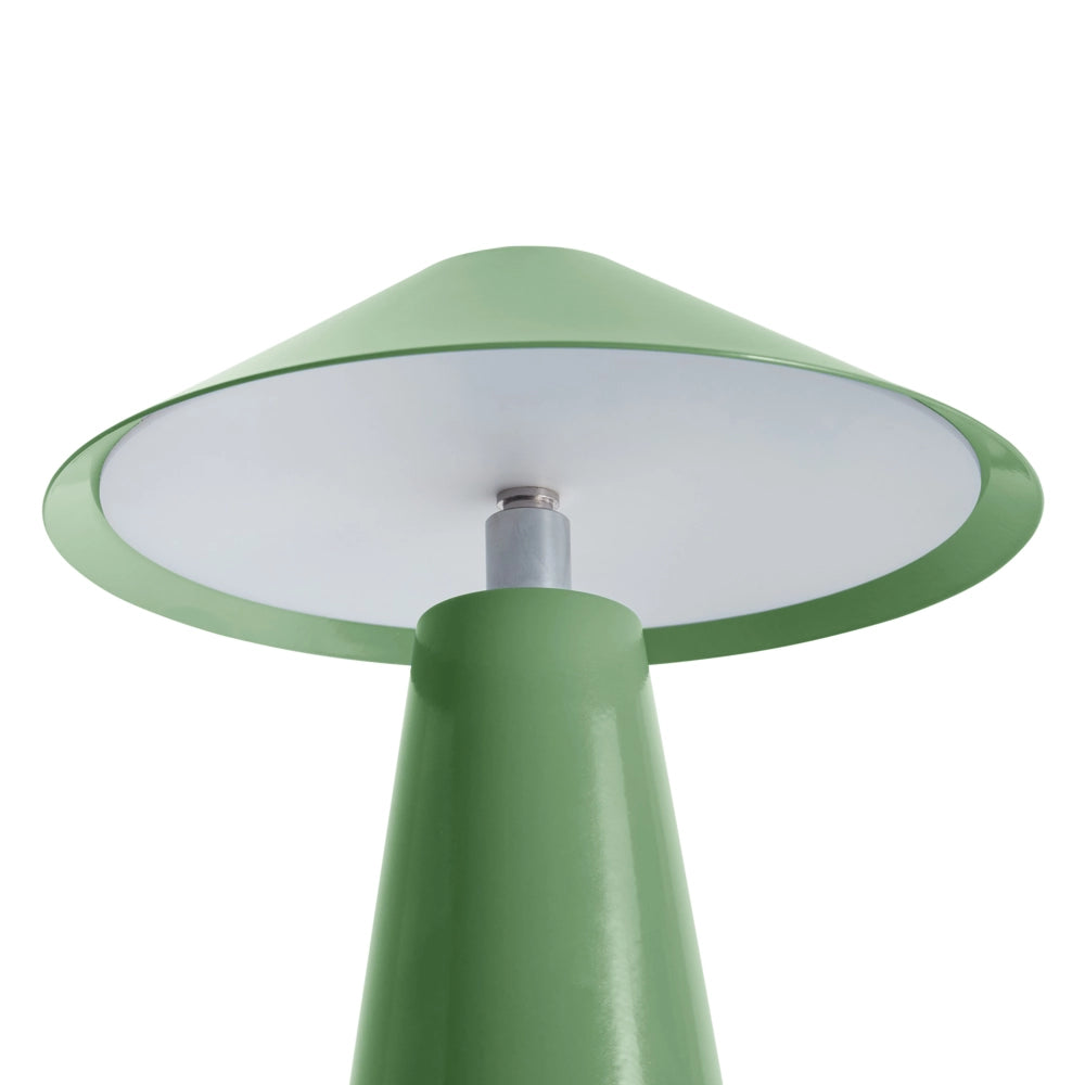 Lampada da tavolo verde a LED senza fili in ferro per interni Fungo moderno minimalista