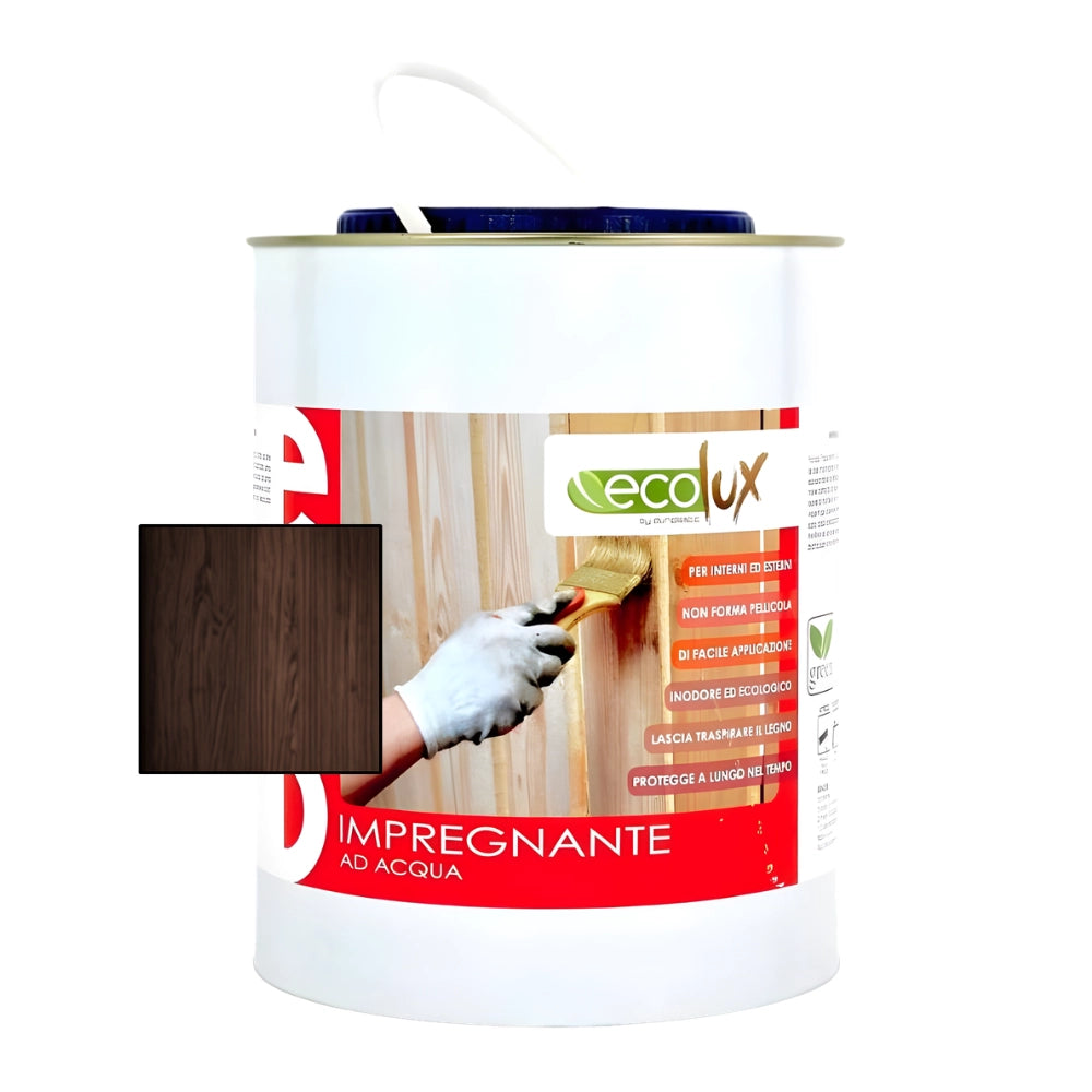 Ecolux impregnante fondo protettivo acrilico pigmentato wenge per legno *** formato 2.5 lt, confezione 1