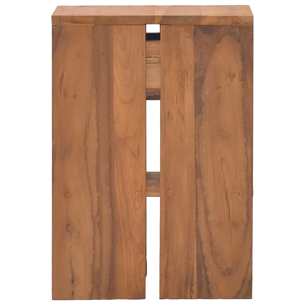 Comodino 20x35x50 cm in Legno Massello di Teak