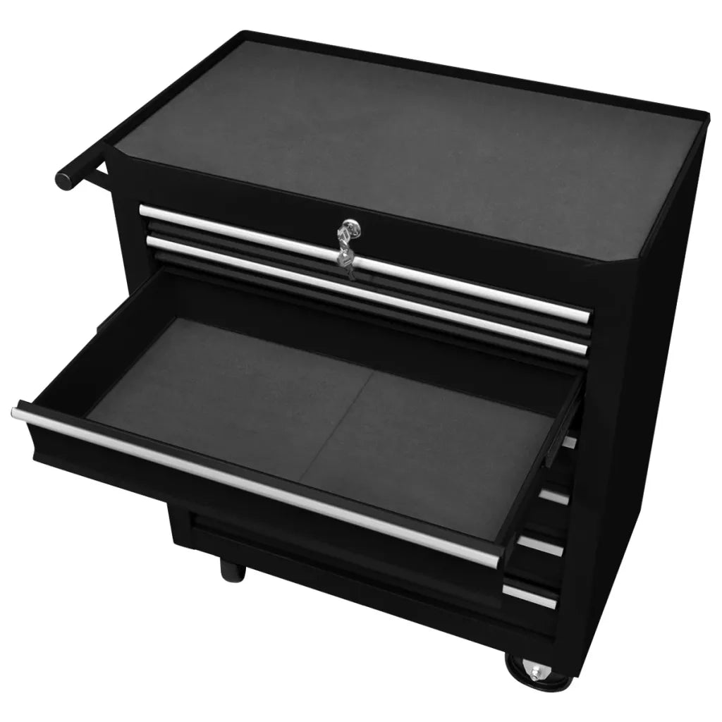 Carrello Portautensili con 7 Cassetti per Officina Nero   cod mxl 54284