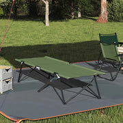 Letto da campeggio pieghevole Verde 206 x 76 x 74 cm 42003166