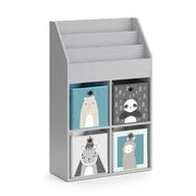 Vicco Libreria bambini Grigio 72 x 114.2 cm con 4 scatole pieghevoli