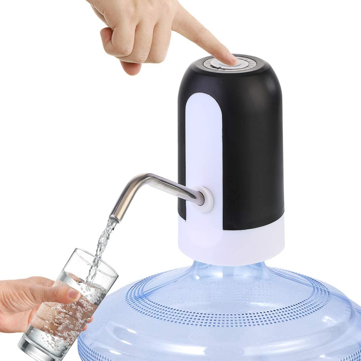 Dispenser Automatico Ricaricabile USB per Acqua Pompa Portatile per Bottiglie