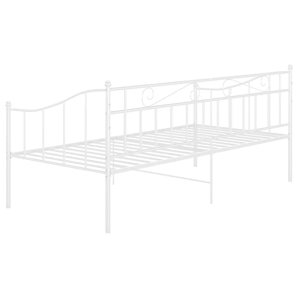 Telaio Divano Letto Bianco in Metallo 90x200 cm cod mxl 57925