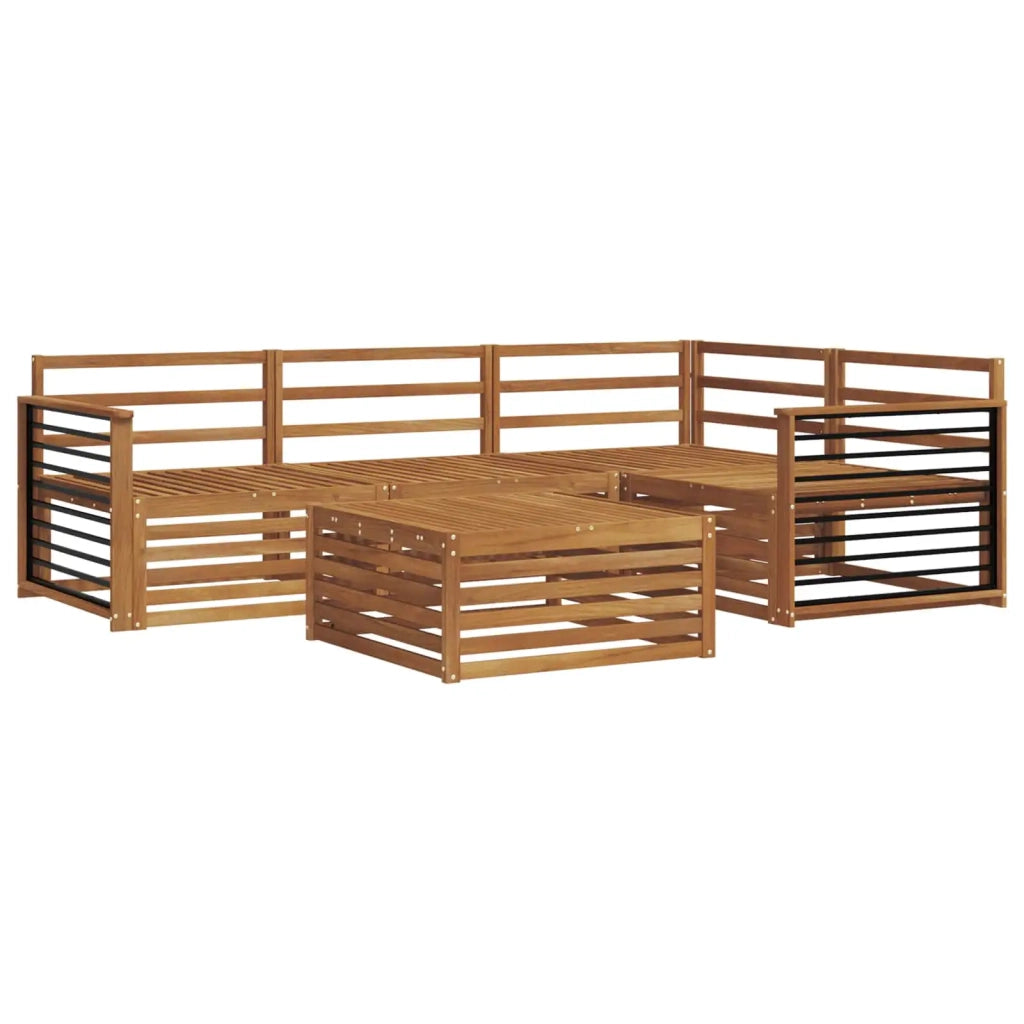 Set di divani da esterno 5 pcs Naturale