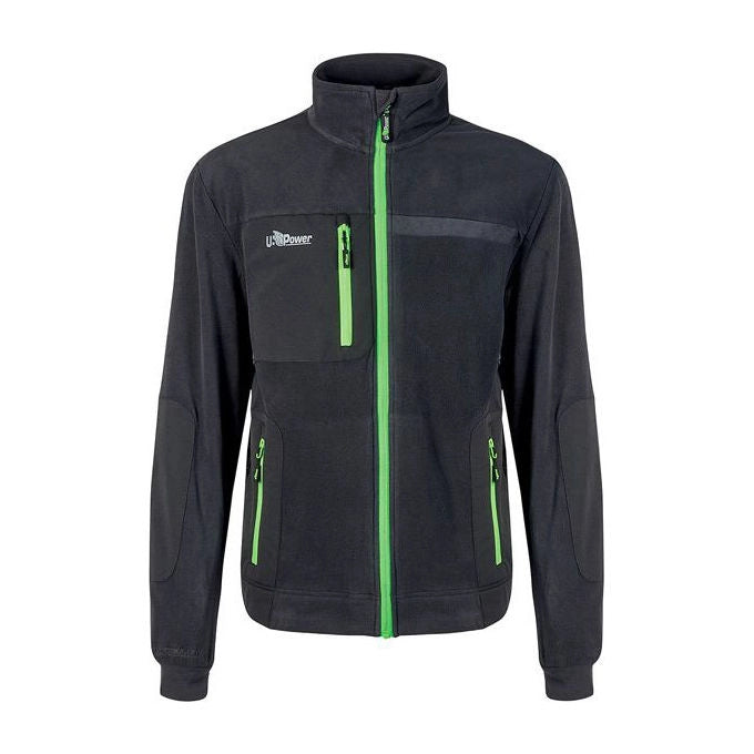 U-power FU225RL Venus Felpa in pile con zip Polartec Eco-Engineering 160 g-m² colore Grigio Verde