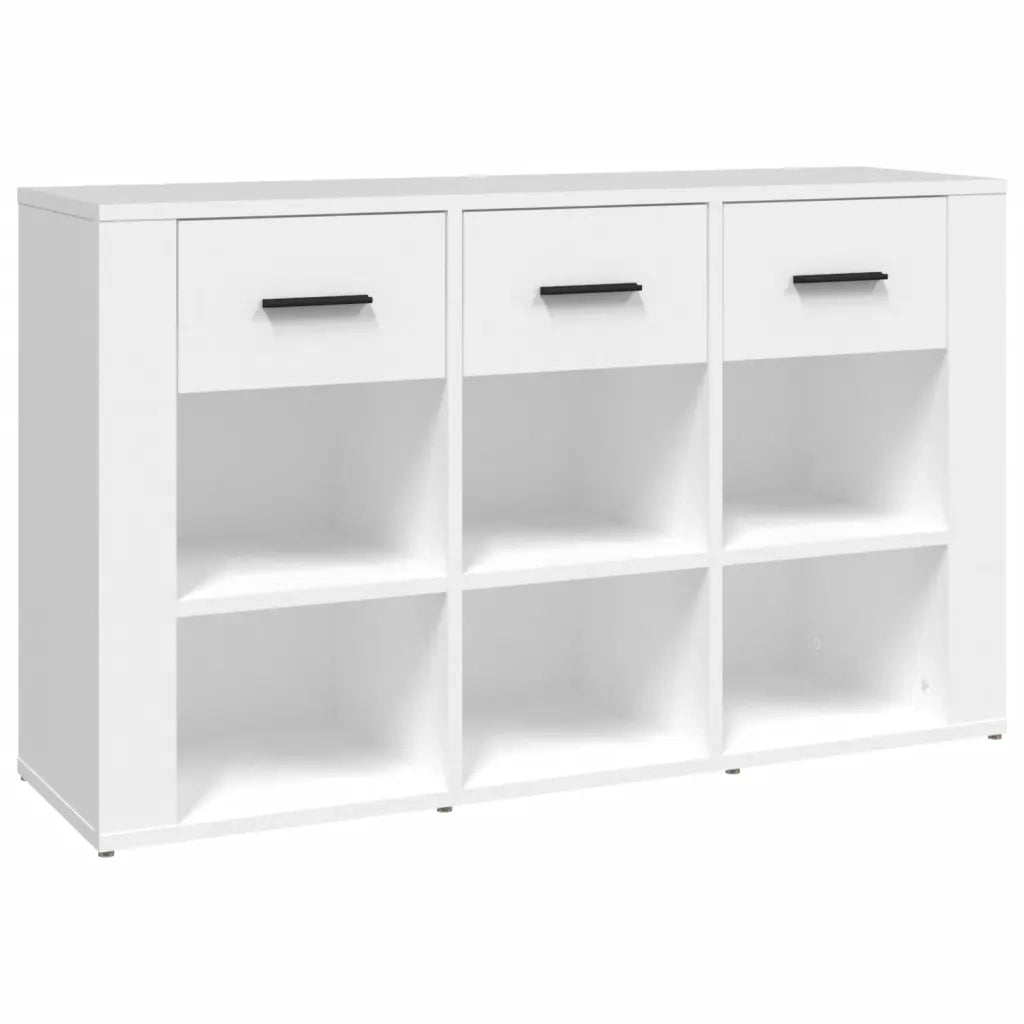 Credenza | Madia | Buffet da pranzo | Armadio da pranzo Bianca 100x30x59,5 cm in Legno Multistrato