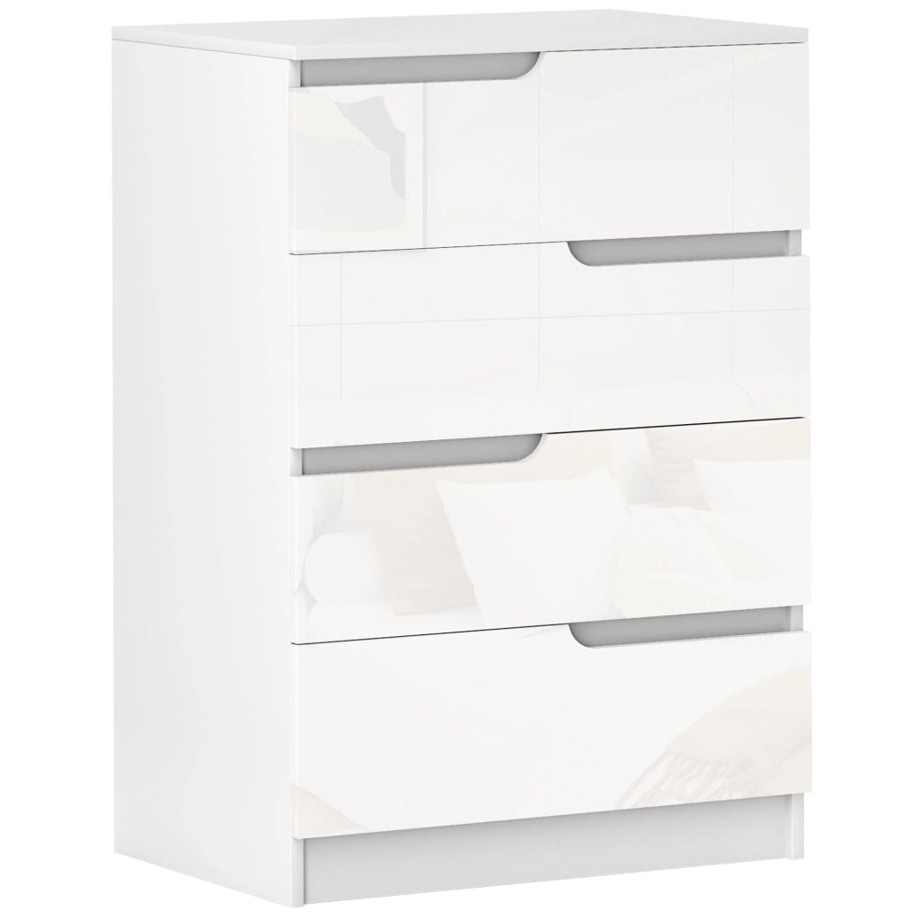 C¨®moda con 4 cassetti ¨C Zephmum ¨C Bianco 60x40x85 cm
