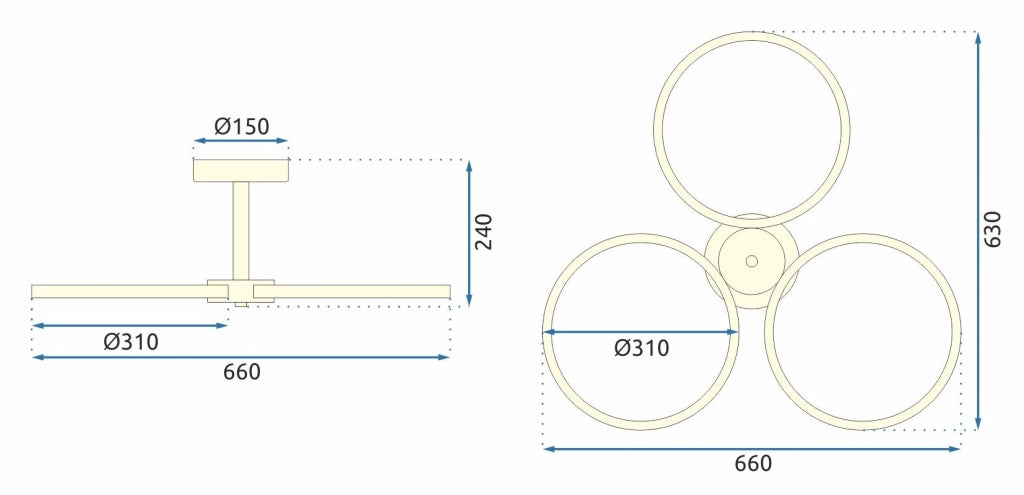Lampada Led App993-c Gold + Telecomando