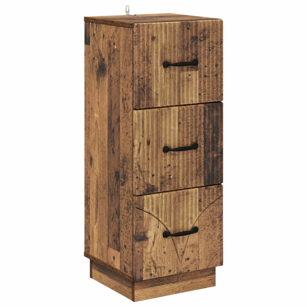 Mobile con Cassetti Legno antico 33 x 34,5 x 87 cm 895313