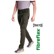 Rica Lewis 5429949 Jobc1 Jeans da Lavoro Stretch Multitasche Gamba Dritta Taglia 52 colore Verde