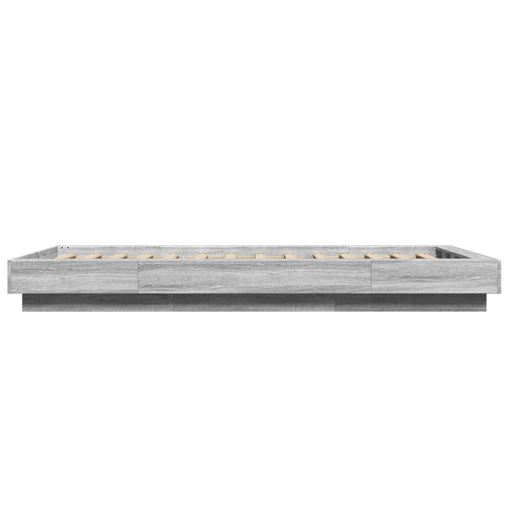 Struttura letto a pavimento Sonoma grigio 80 x 210 cm 3429703