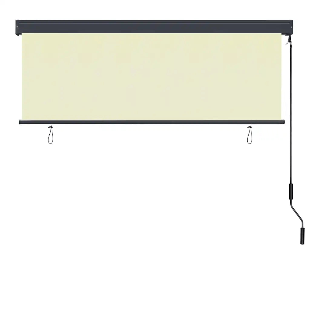 Tenda a rullo | Tenda avvolgibile Crema 180 x 250 cm Tessuto e Alluminio