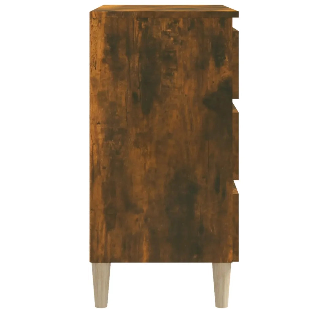 Credenza | Madia | Buffet da pranzo | Armadio da pranzo Rovere Fumo 60x35x69 cm in Legno Multistrato