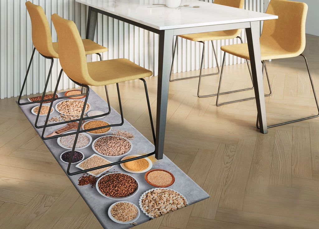 Tappeto Cucina Antiscivolo Stampa Digitale Emozioni Fantasia Cereali By Suardi - 58x80 - Cereali
