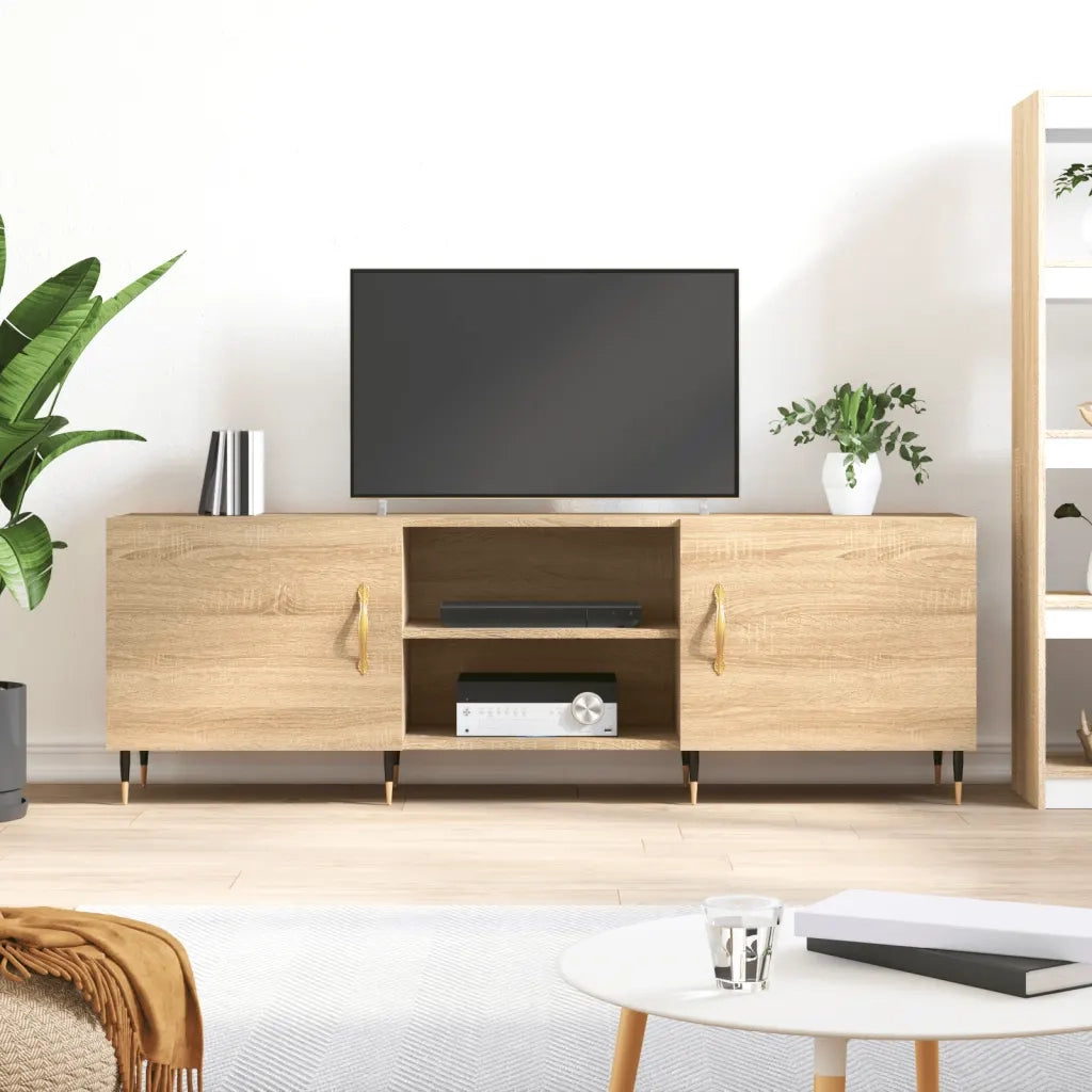 Mobile Porta TV-Mobile per TV-Credenza TV Rovere Sonoma 150x30x50 cm in Legno Multistrato 831507